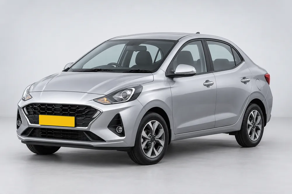 Illustrative silver compact sedan for the Benyva Sedan category.